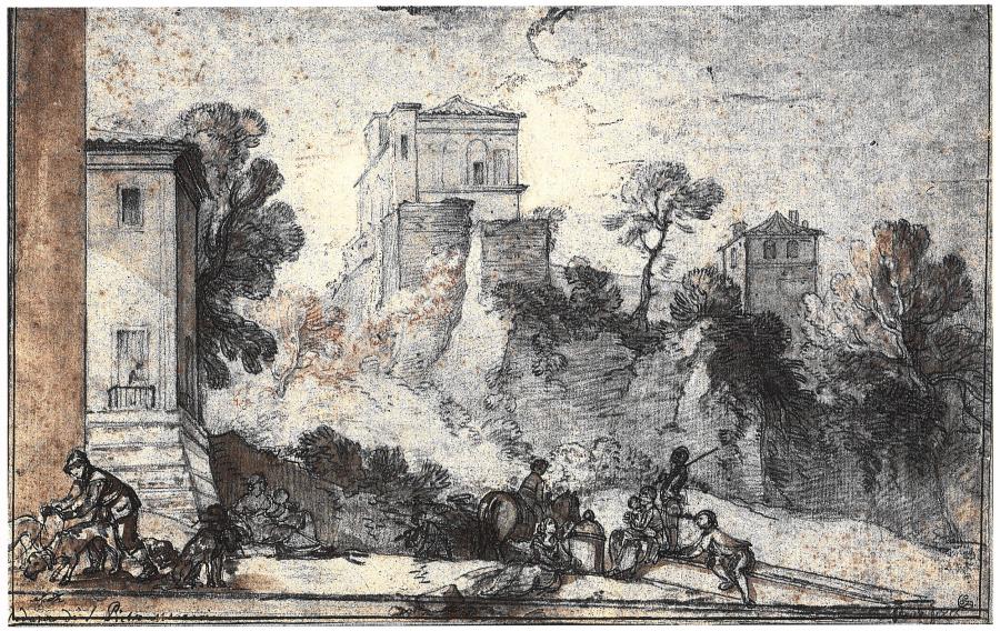 Landscape with Buildings and Figures