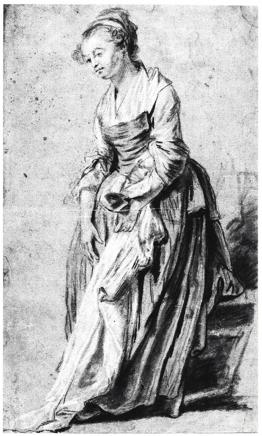 Standing Young Woman, Facing Left