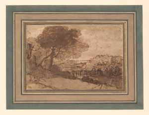 mountain-landscape-with-a-bridge-on-a-river