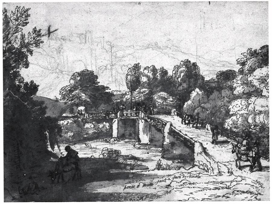 Stone Bridge over the River Aniene near Tivoli (Lazio region, Italy)