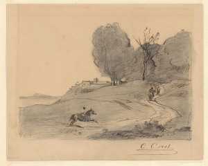 kustlandschap-met-ruiters-souvenir-d-ariccia