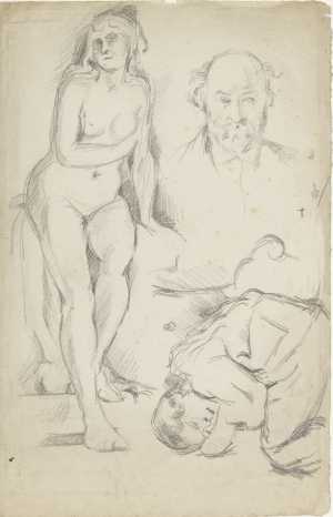studies-of-three-figures-including-a-self-portrait