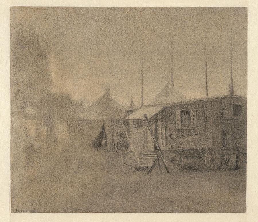 Wagons at the Fairground