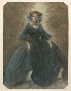 staande-dame-in-blauw-gewaad