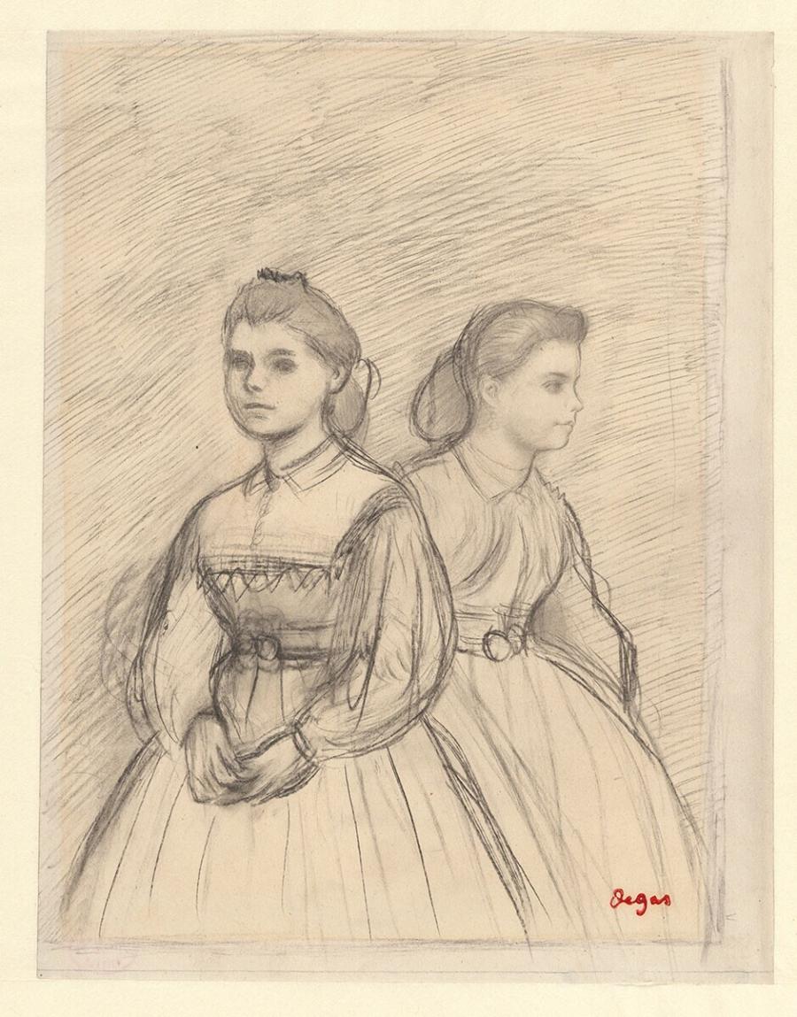 Dubbelportret van Giovanna en Giulia Bellelli