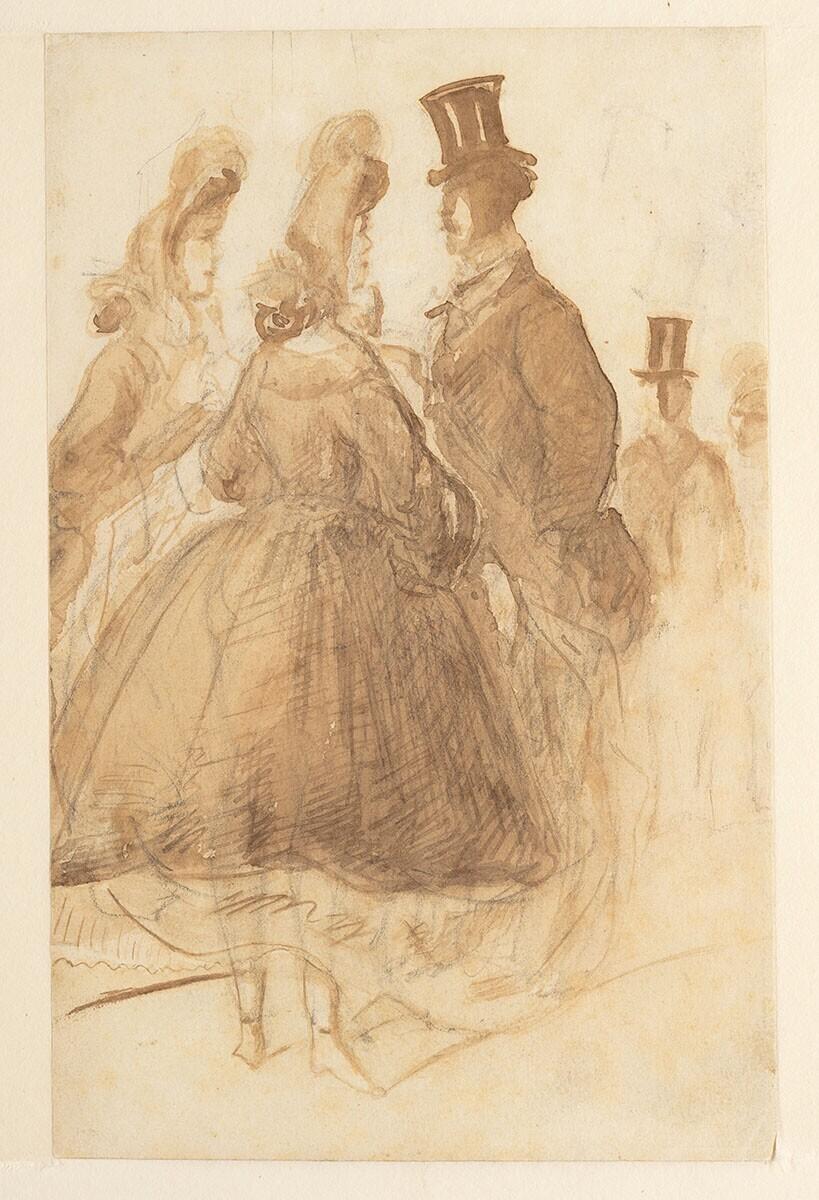 Conversation Between Two Women and a Gentleman
