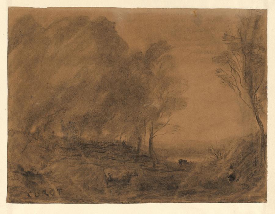 Landscape with Trees and a Small Lake