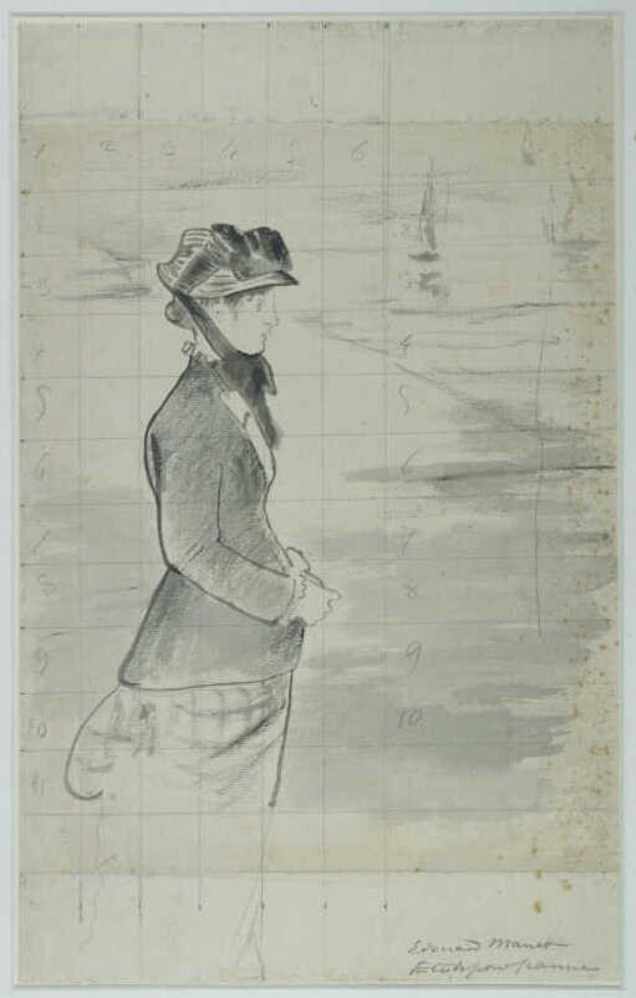Annabel Lee staande aan zee