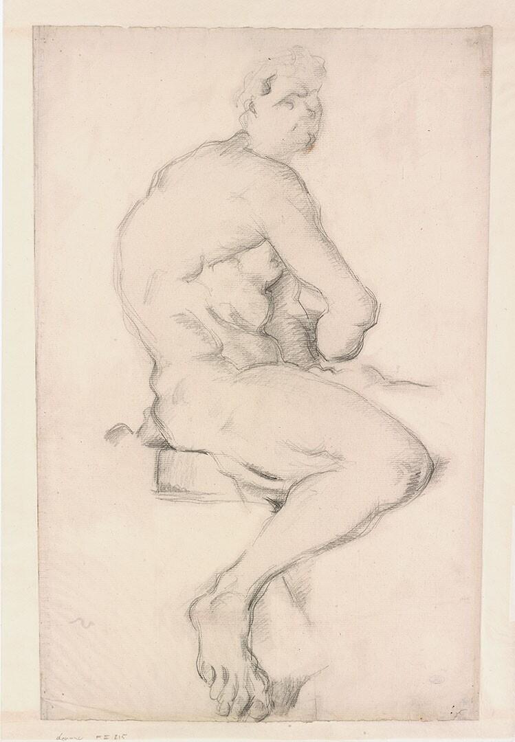Study after the Hercules Sculpture by Pierre Puget in the Louvre