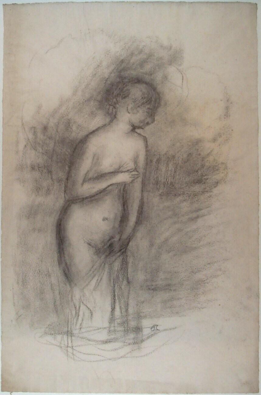Young Girl Bathing