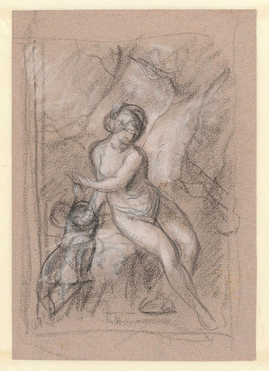 Nymph with Amor