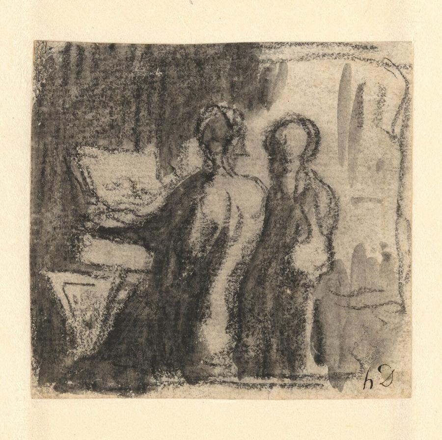 De prentenverzamelaars ('Devant un litho de Raffet')