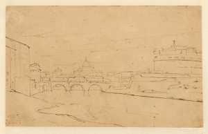 gezicht-op-de-tiber-met-het-castel-sant-angelo-de-engelenburcht-rome