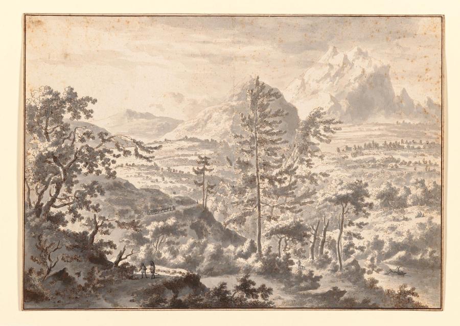 Panoramisch berglandschap (de Chartreuse bij Grenoble?)