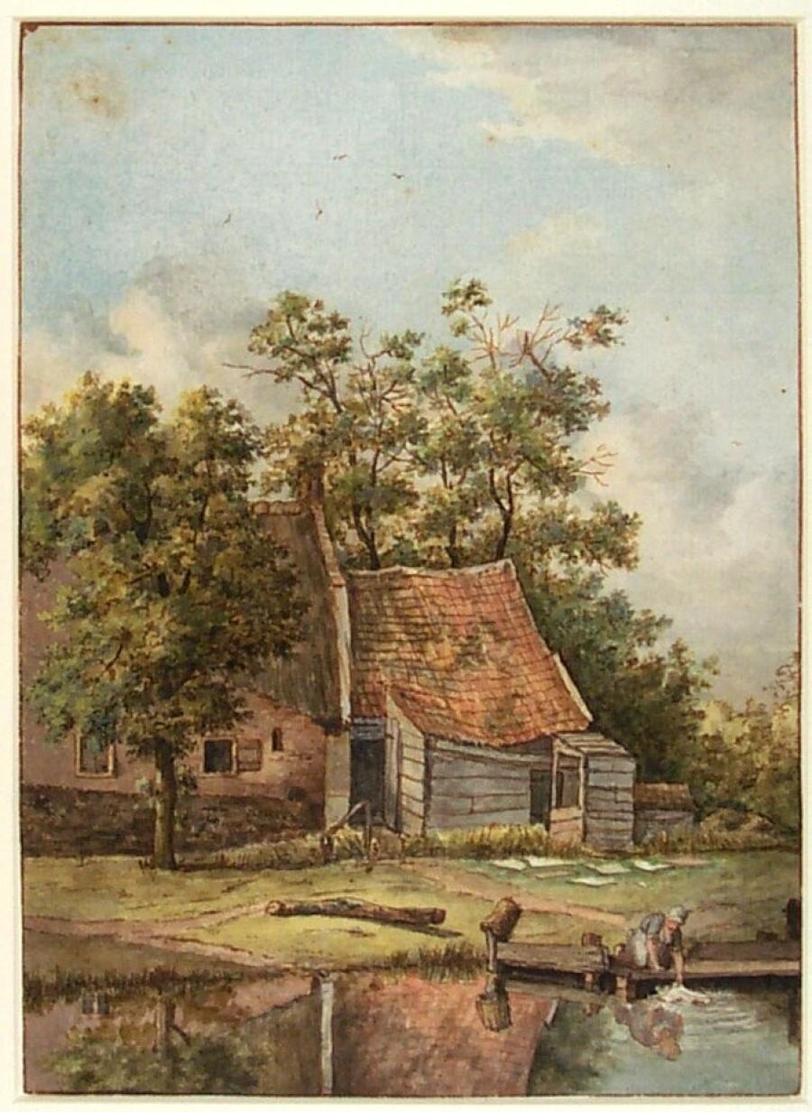 Farm near a Canal in Spaarnwoude (Village East of Haarlem)