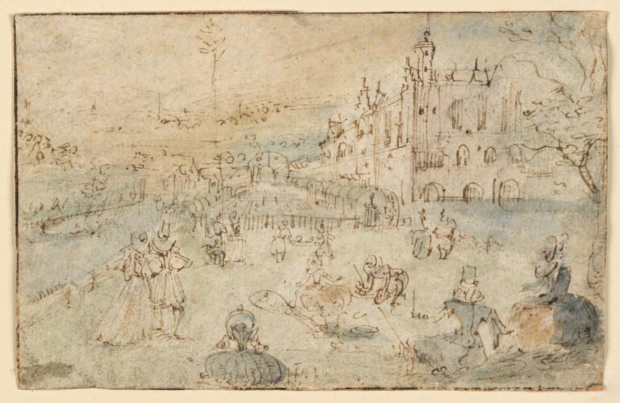Company in the Garden of a Castle