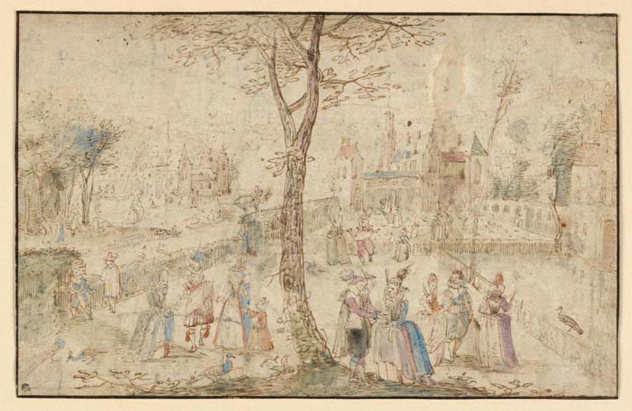 Company in the Garden of a Castle