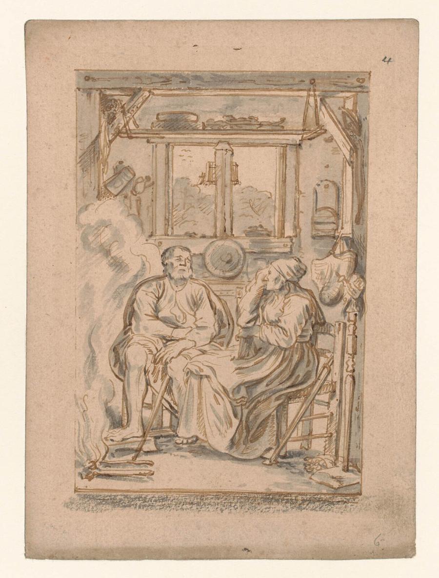 Tobit en Anna wachten op de terugkeer van hun zoon Tobias