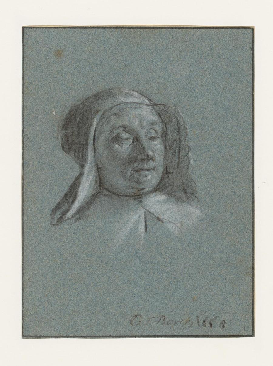 Portrait of an Old Woman with a Headscarf