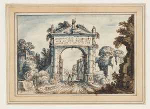 landschap-met-ruines-en-een-monumentale-poort