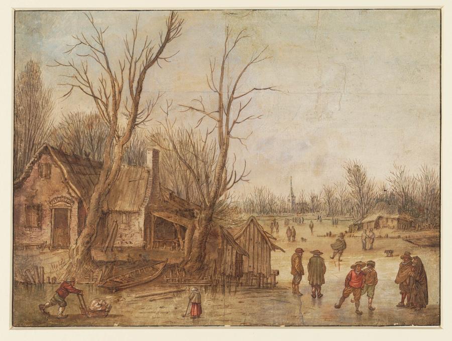 Winter Landscape with Skaters