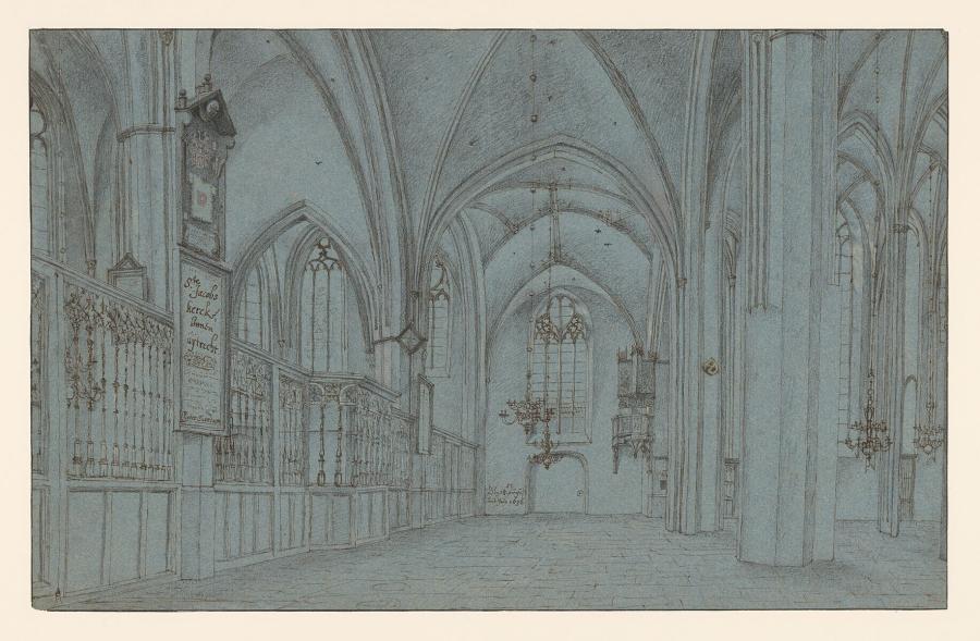 Interior of St James' Church in Utrecht