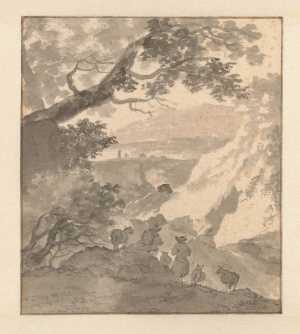 southern-landscape-with-two-sheperds-and-a-flock-of-sheep