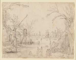 winter-scene-of-skaters-on-a-canal
