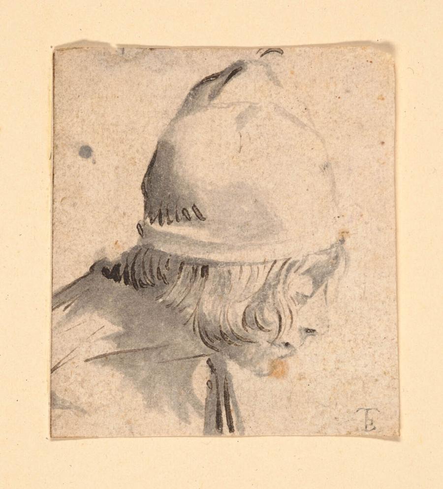 Boy with Long, Straight Hair and Hat