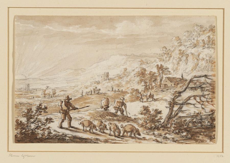 Landscape with Rising Sun