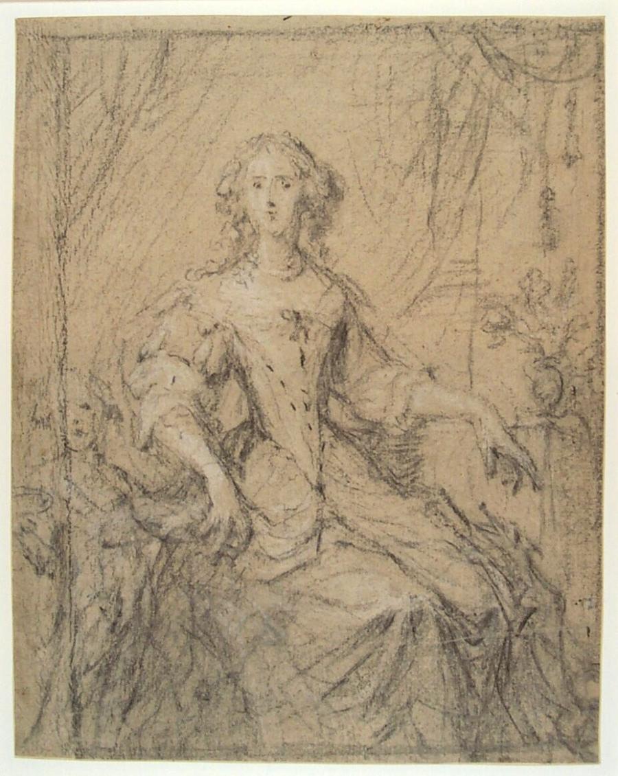 Portret van een dame met een kind