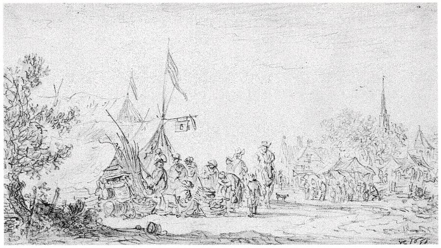 Army Camp near a Village