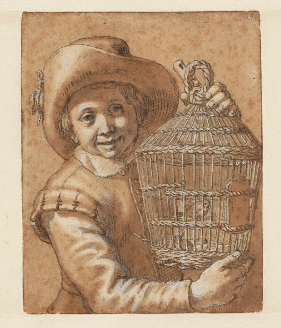 Boy with a Birdcage