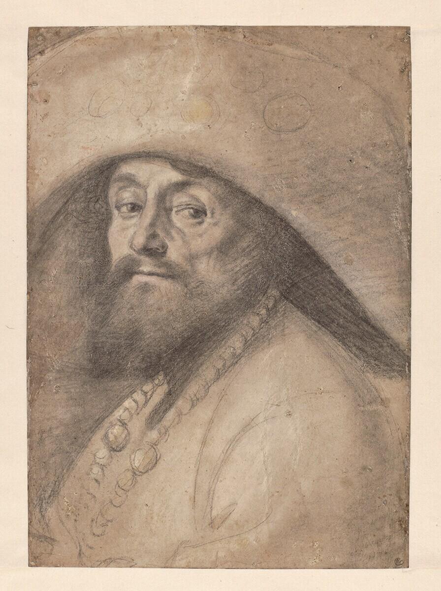 Study for a Pilgrim with a Large Hat