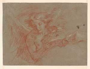 study-of-an-angel-with-a-flower-basket