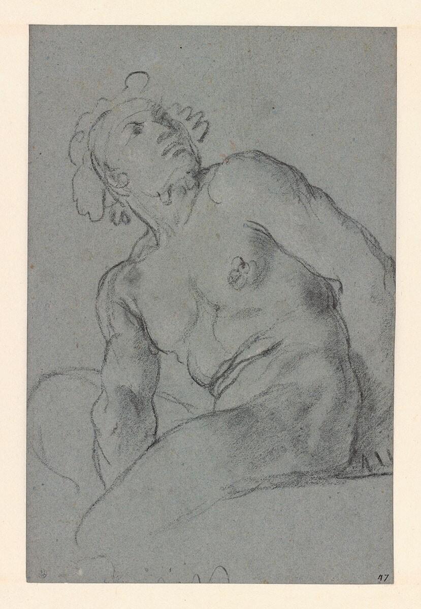 Study of a Seated Male Nude