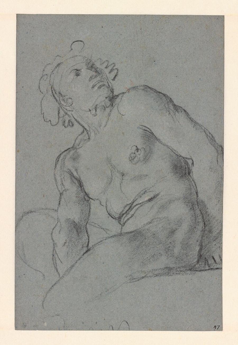 Study of a Seated Male Nude