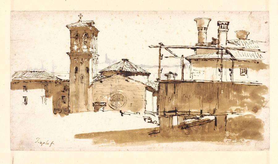 View from Tiepolo's House in Venice with the Church of San Felice
