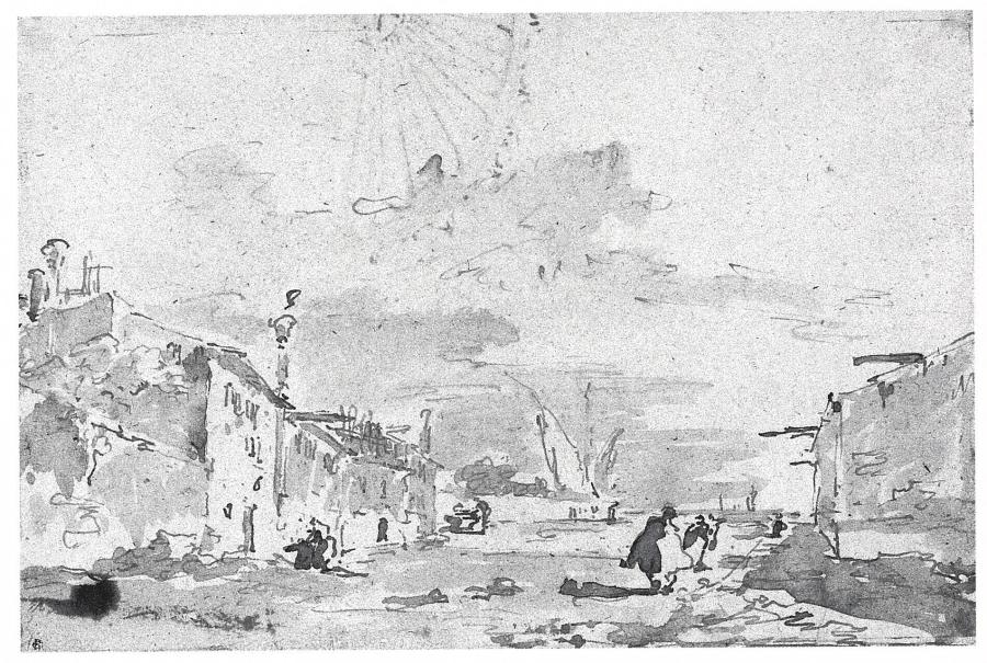 Capriccio with a Venetian Square and a View of the Lagoon