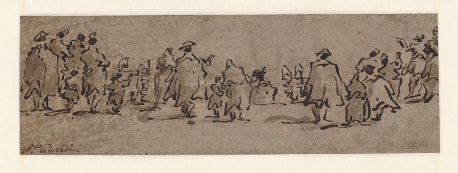 Large Group of Standing Figures