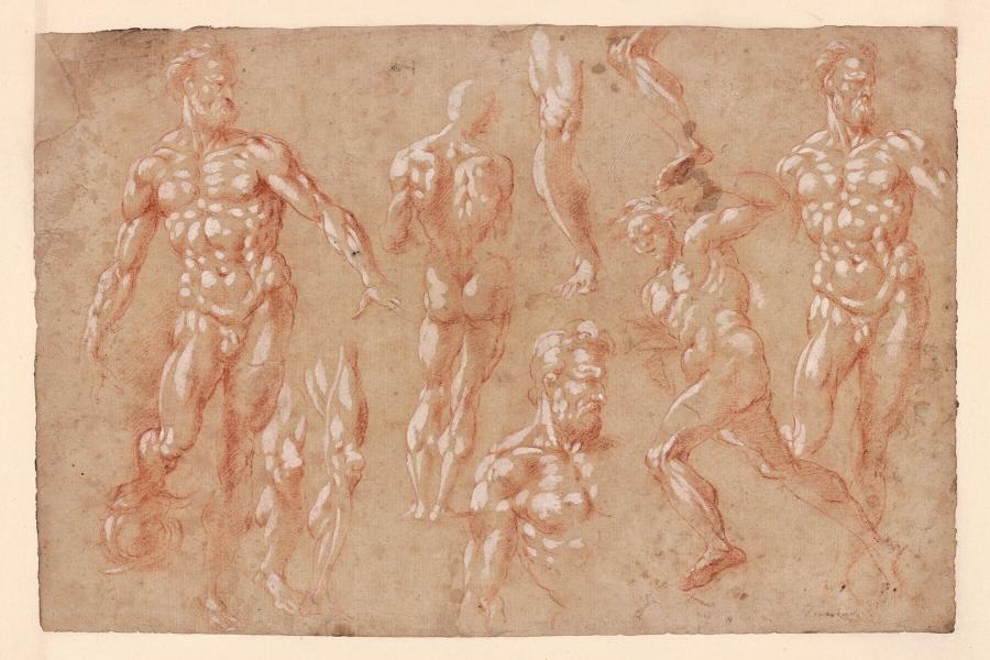 Studie naar de Bronzen Neptunus van Giambologna