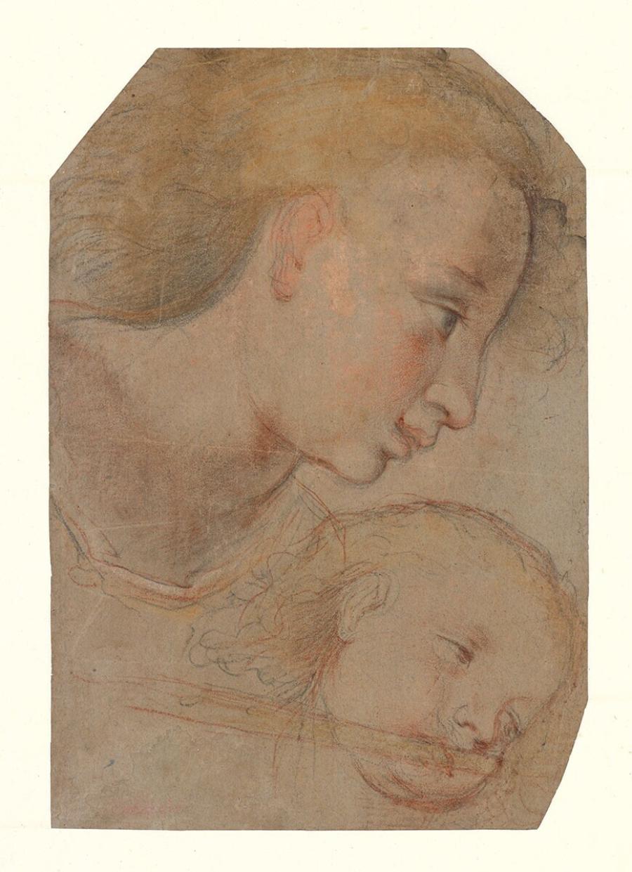 Studies of the Head of a Woman and the Head of a Child