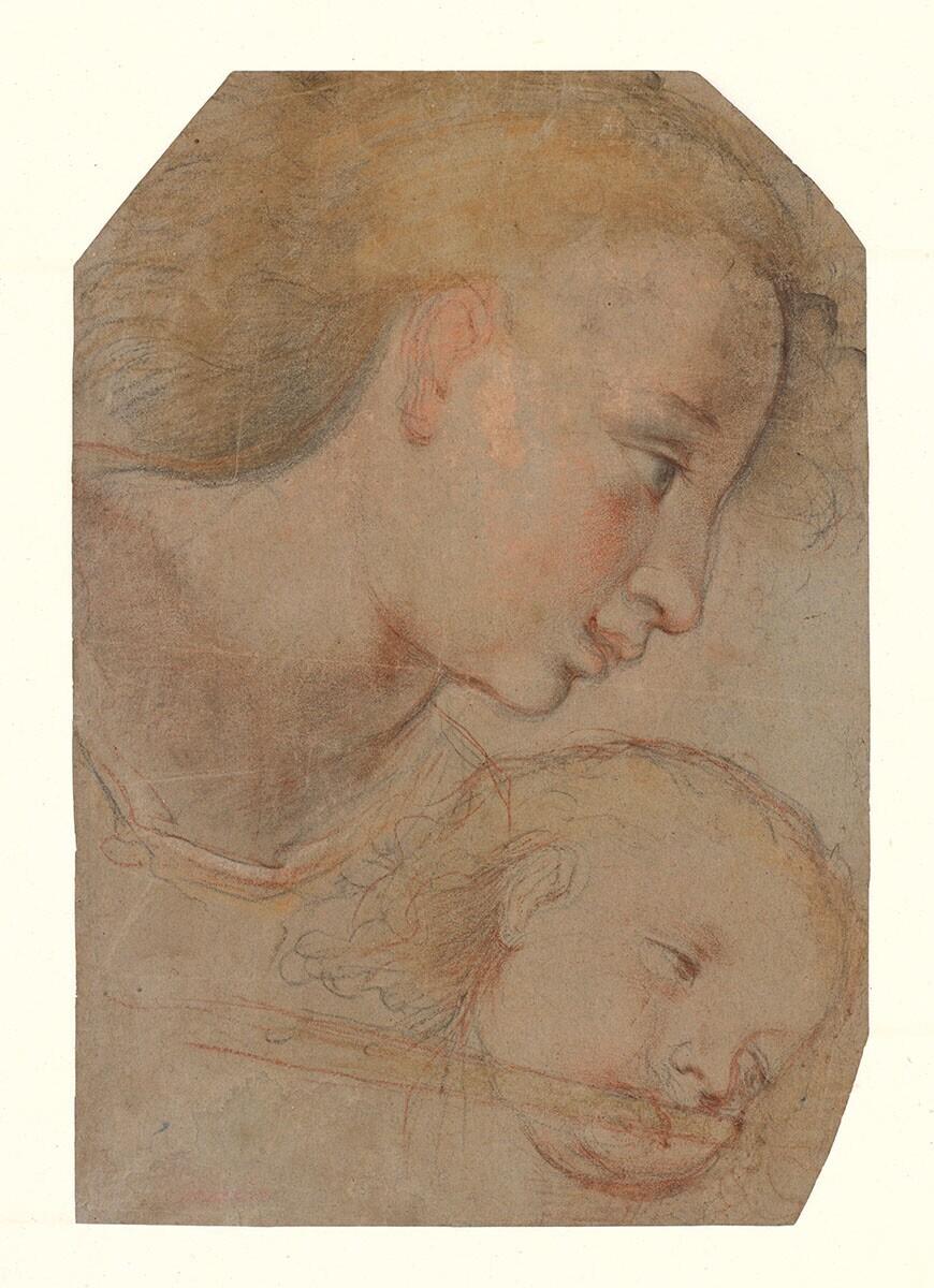 Studies of the Head of a Woman and the Head of a Child
