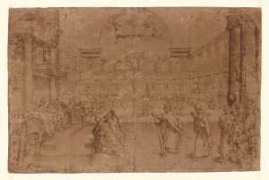 preliminary-study-for-la-parabola-del-banchetto-nuziale-parable-of-the-wedding-feast-a-fresco-in-the-monastery-of-san-giovanni-in-monte-in-bologna