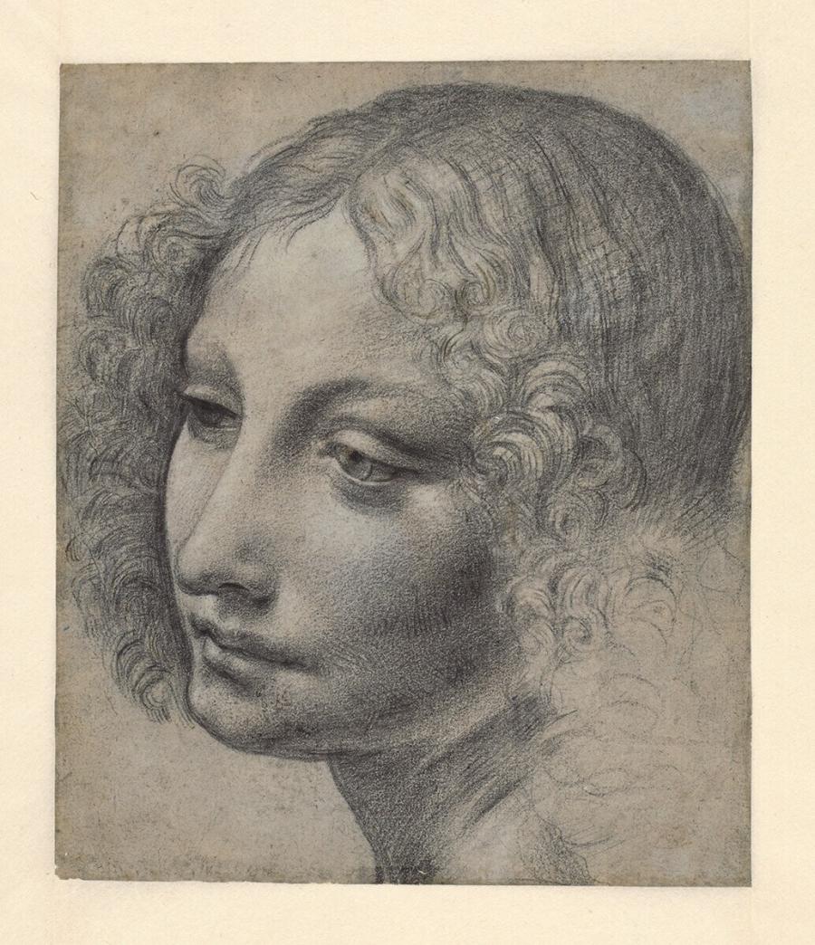 Head of an Angel, after Leonardo da Vinci