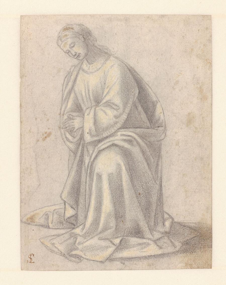 Kneeling Woman Facing Left