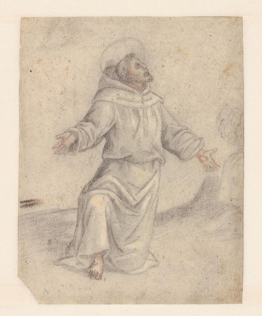Kneeling St Francis, Receiving the Stigmata