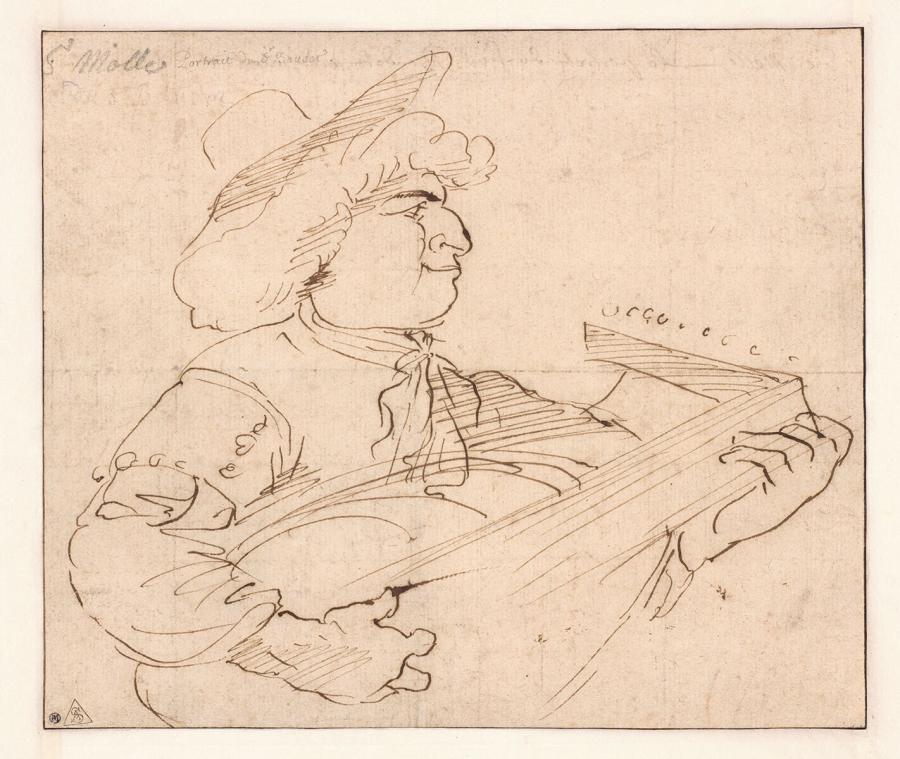 Caricature of Stephan Baudet