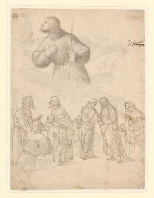 maria-met-kind-aanbeden-door-de-heiligen-johannes-en-joris-recto-studies-van-zeven-staande-figuren-verso