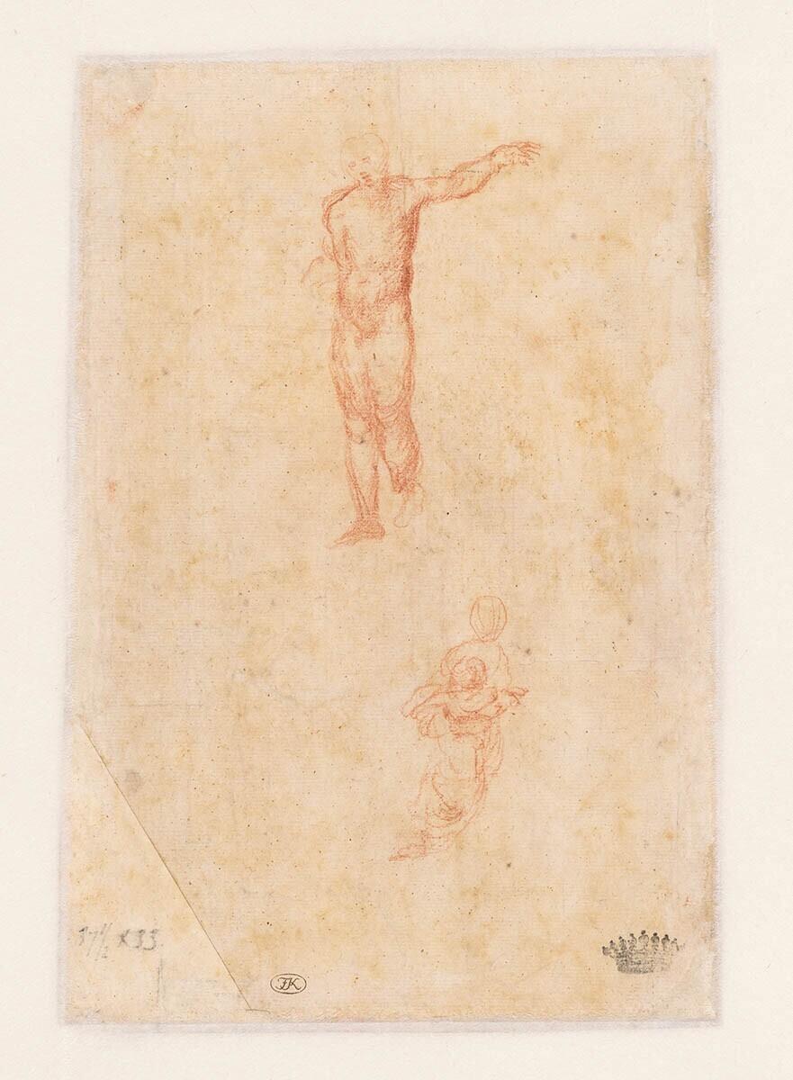 Studies of a Nude Man and a Mother with Child